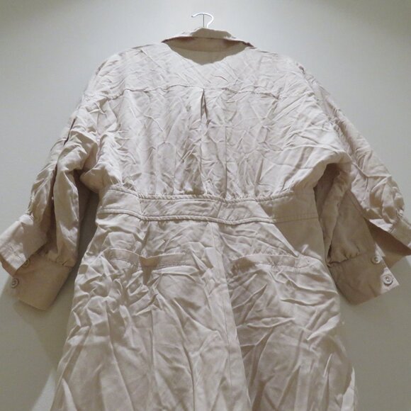 SHOWPO Ayelin Linen Blend Relaxed 3/4 Sleeve Jumpsuit in Cream - Size US 8 NWT - Picture 14 of 15